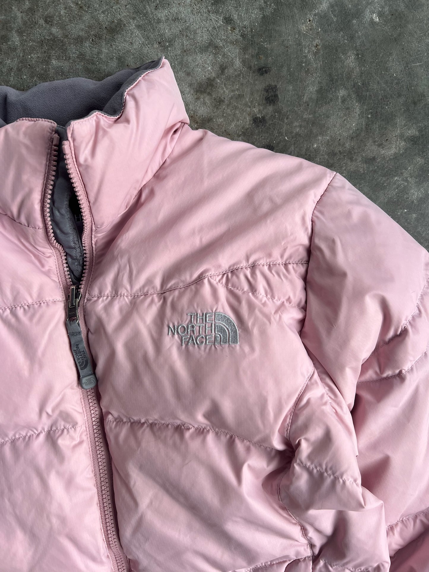 Vintage Baby Pink North Face Puffer Jacket - M