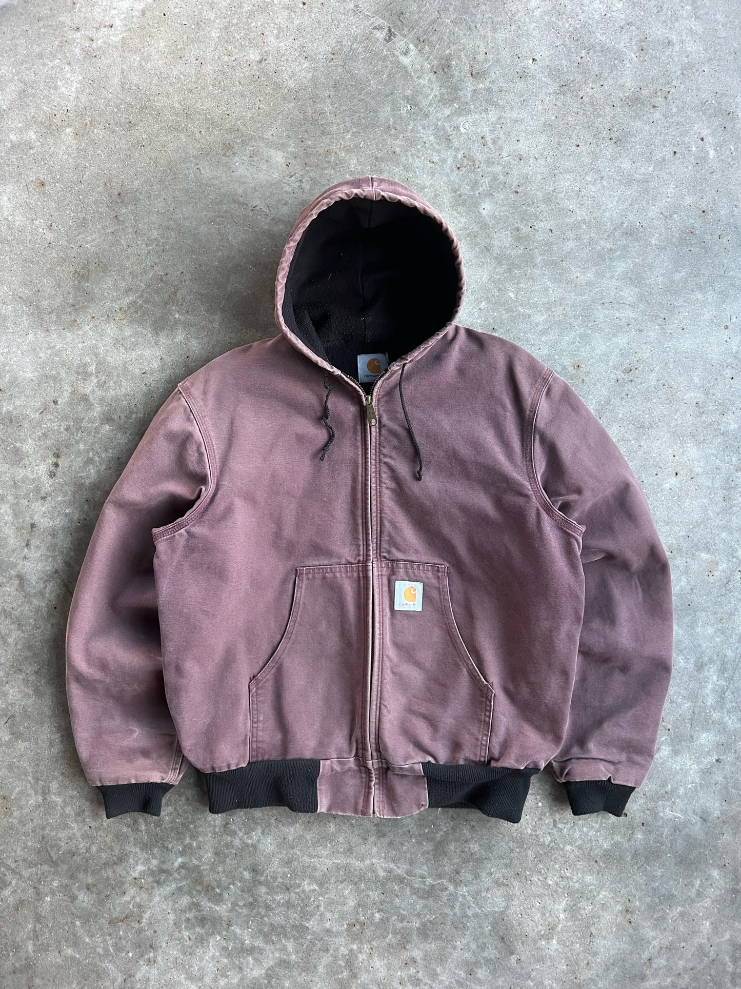 Vintage Mauve Hooded Carhartt Jacket - L