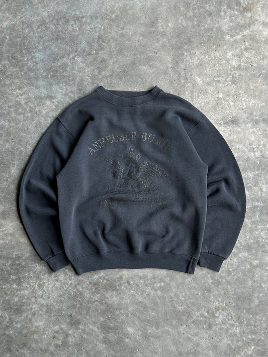 Vintage Black 1992 Anheuser-Busch Crew - M