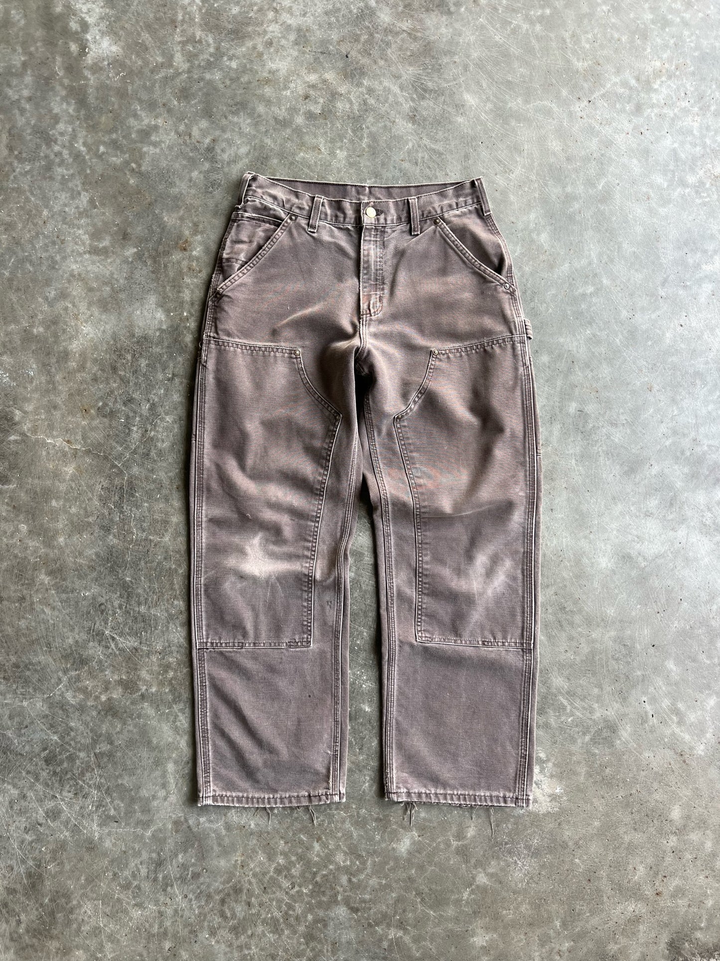 Vintage Faded Brown Carhartt Double Knee - 32