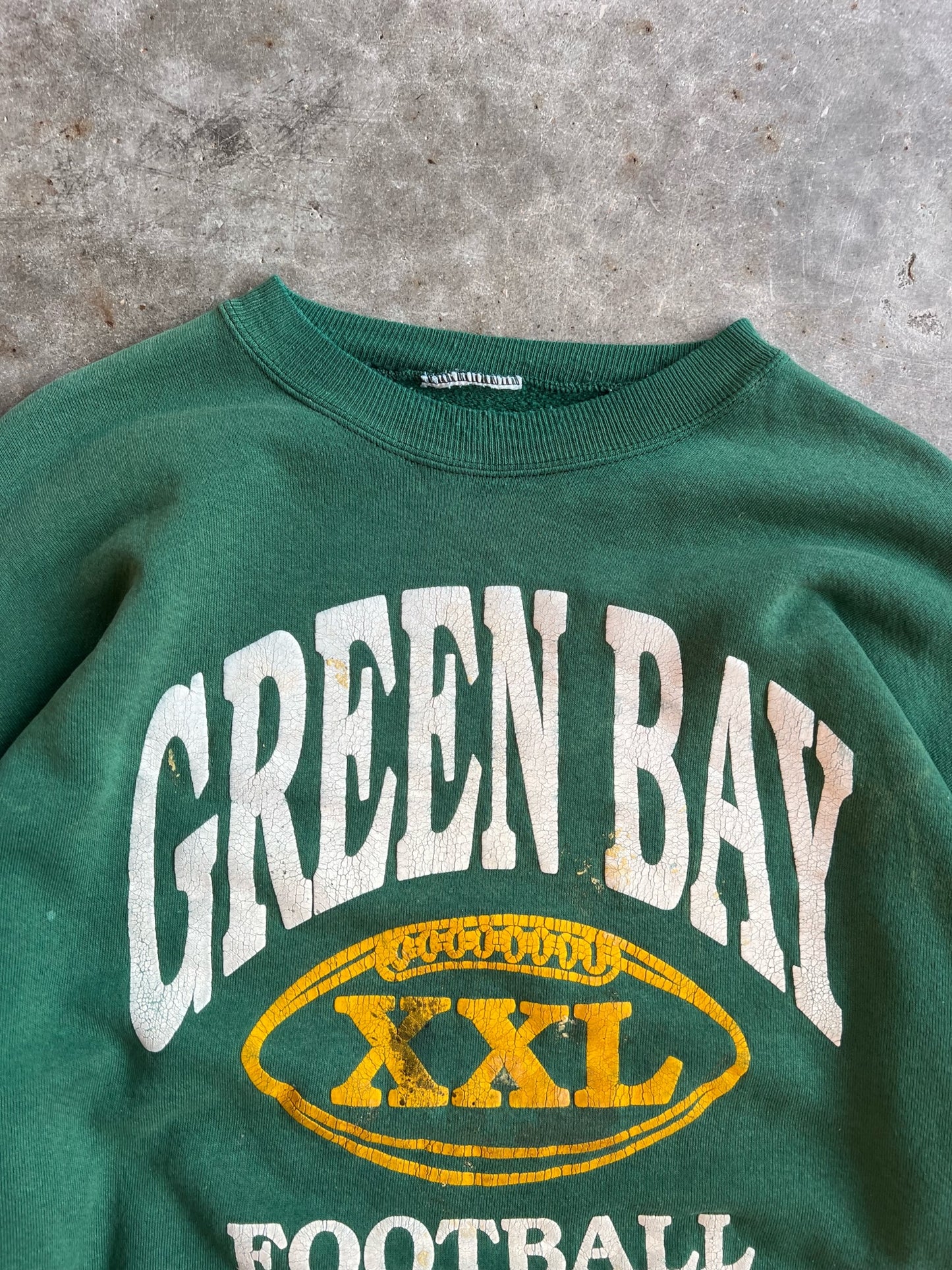 Vintage Green Bay Packers XXL Football Crew - XL