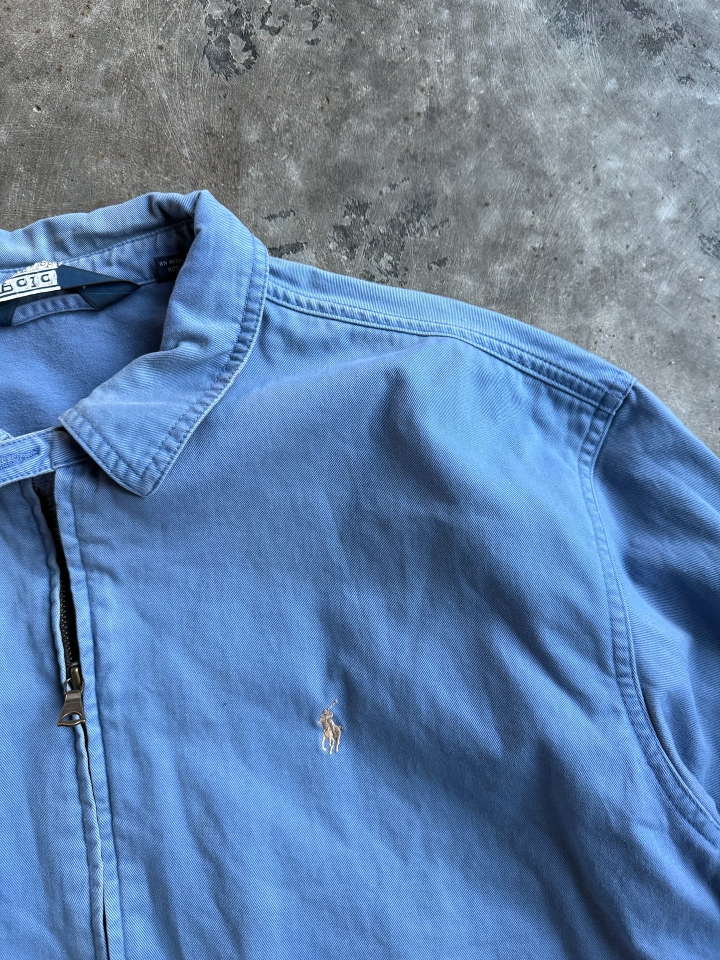 Vintage Blue Ralph Lauren Zip Up Jacket - XL