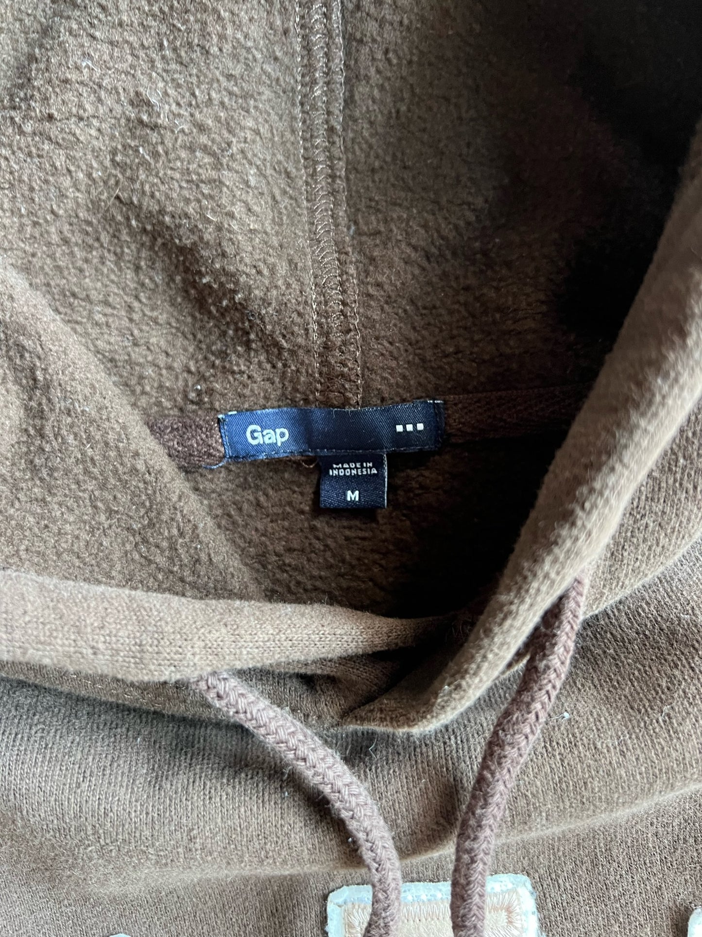 Vintage Brown Gap Hoodie - M