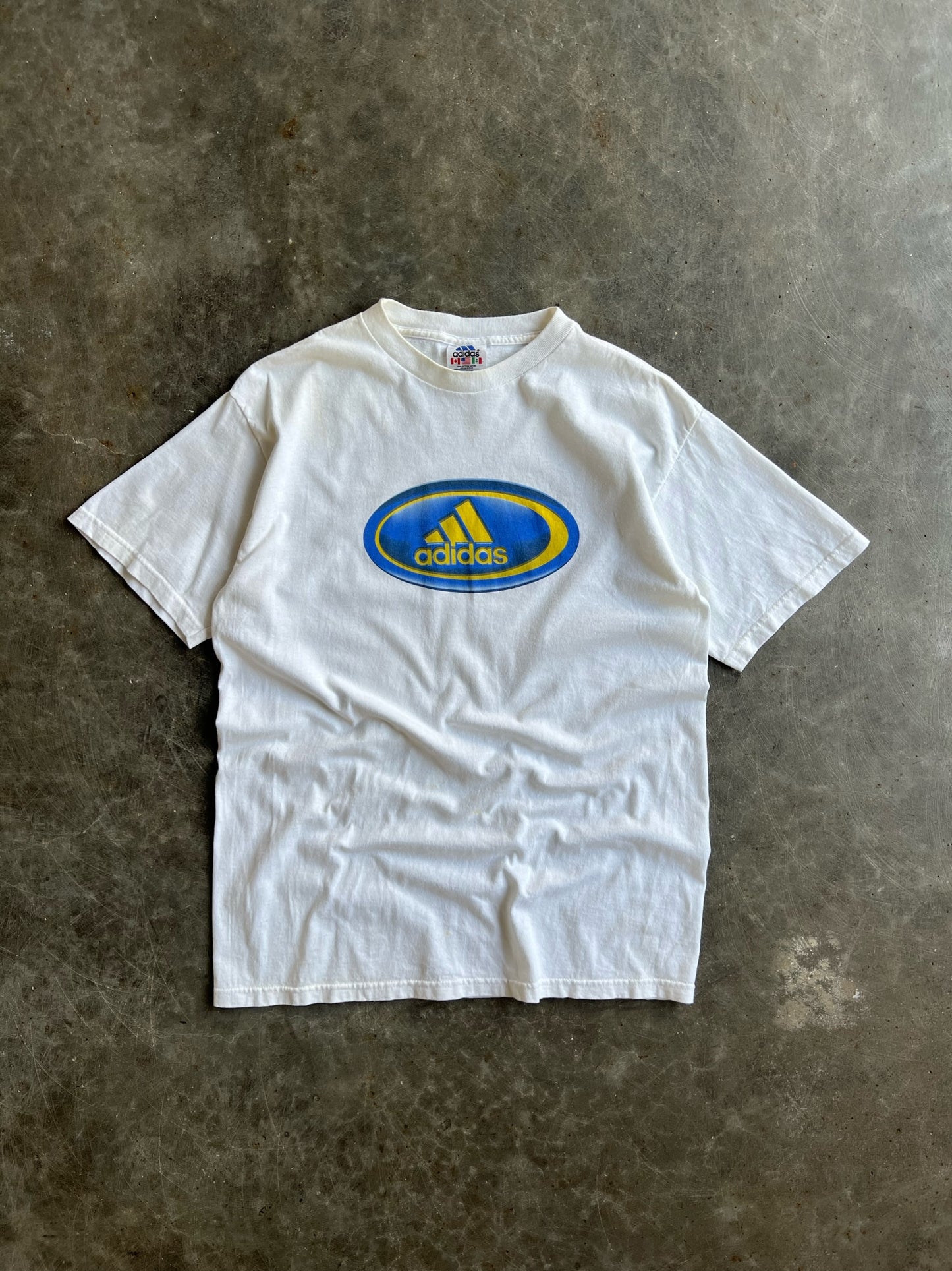 Vintage White Adidas Shirt - S