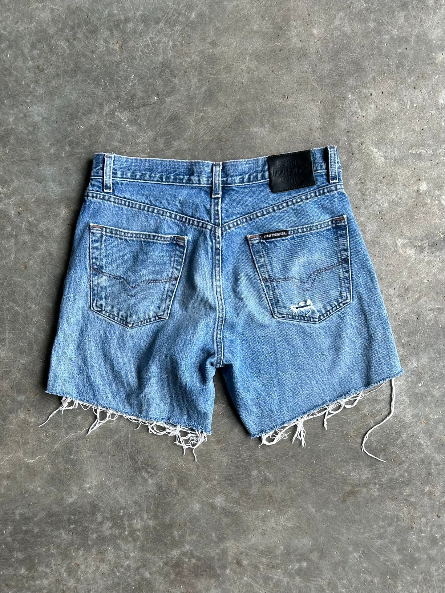 Vintage Harley Davidson Denim Shorts - 29