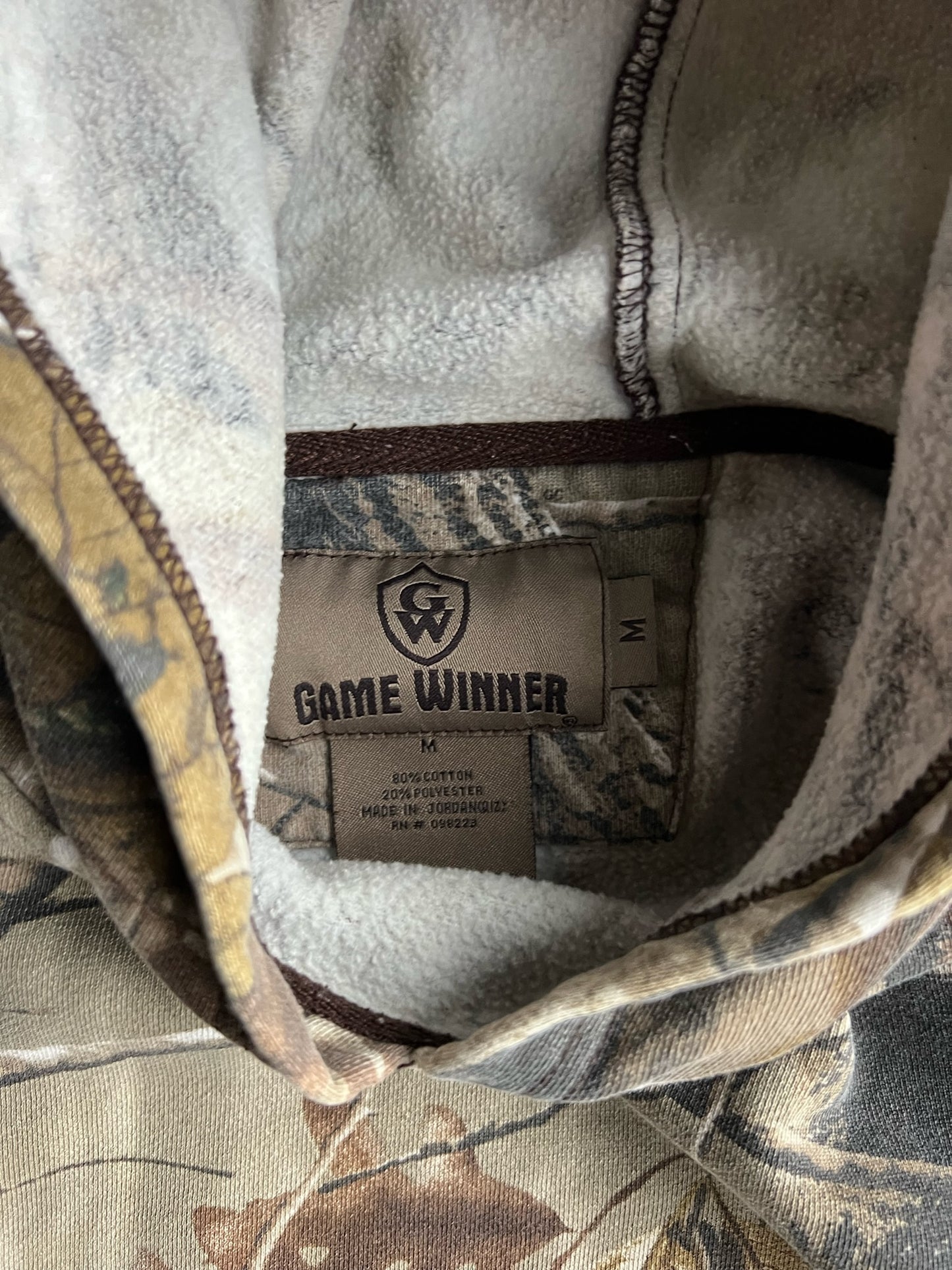 Faded Realtree Camo Game Winner Hoodie - M