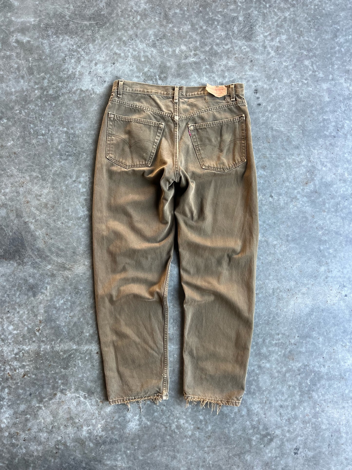 Vintage Brown Distressed Levi's Pants - 38