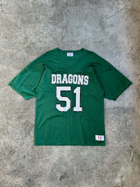 Vintage Dragons Green Mesh Jersey - L