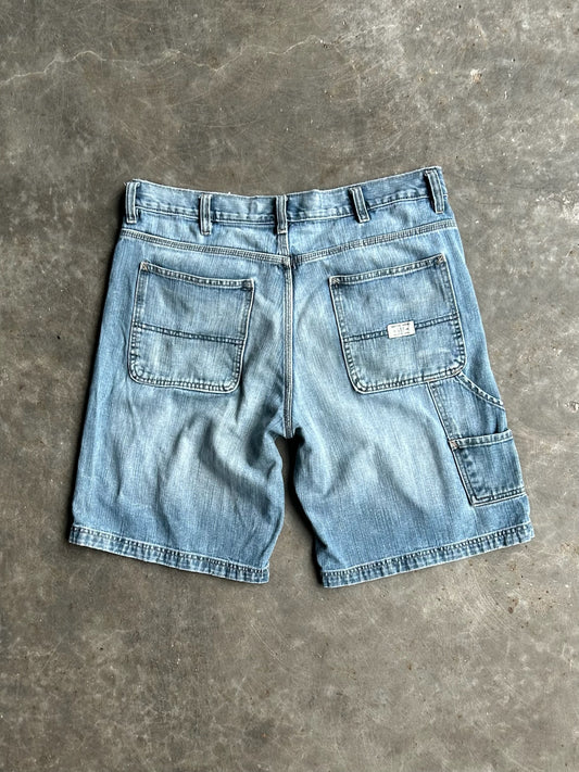 Vintage Faded Gap Carpenter Denim Shorts - 36