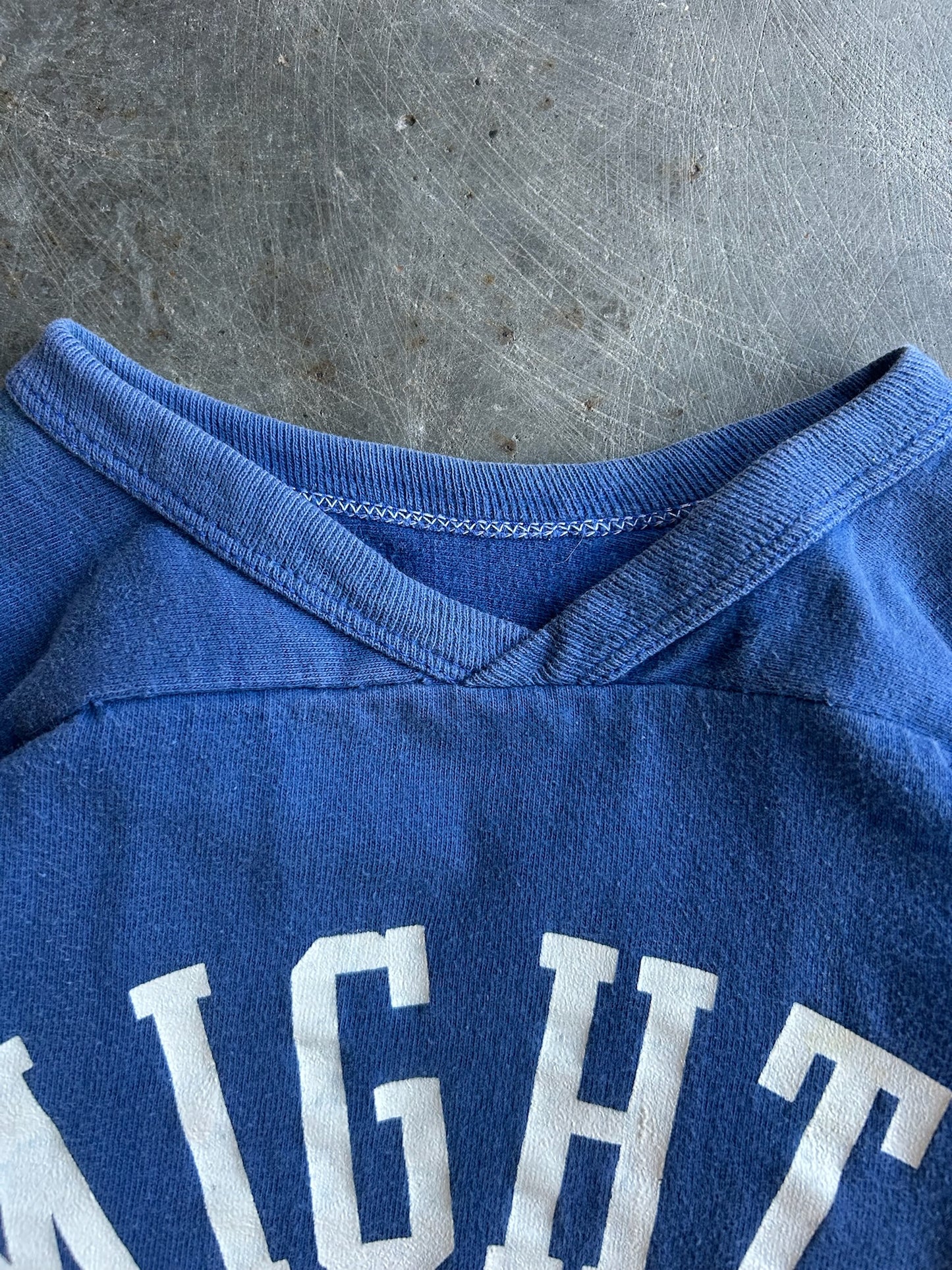 True Vintage Navy Mighty Mites Quarter Tee - S