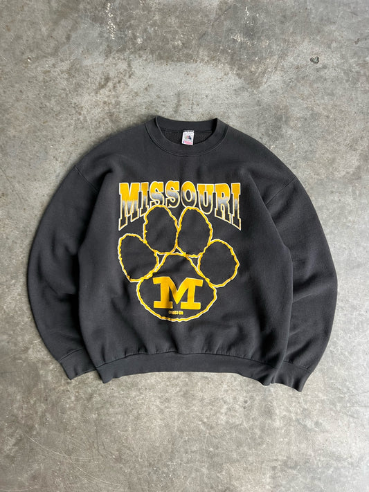 Vintage Black Missouri Tigers Crew - XXL