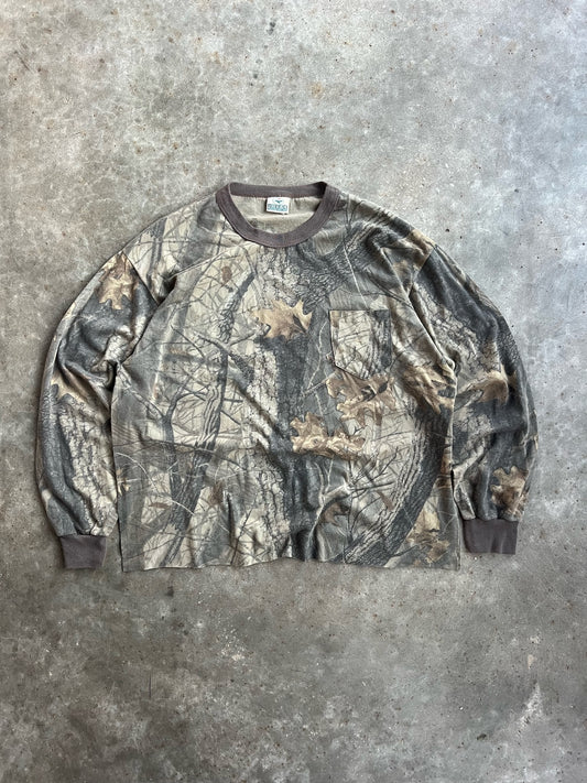 Vintage Faded Redhead Realtree Camo Long Sleeve Shirt - XXL