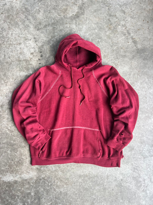 Vintage Red Sportswear Hoodie - L