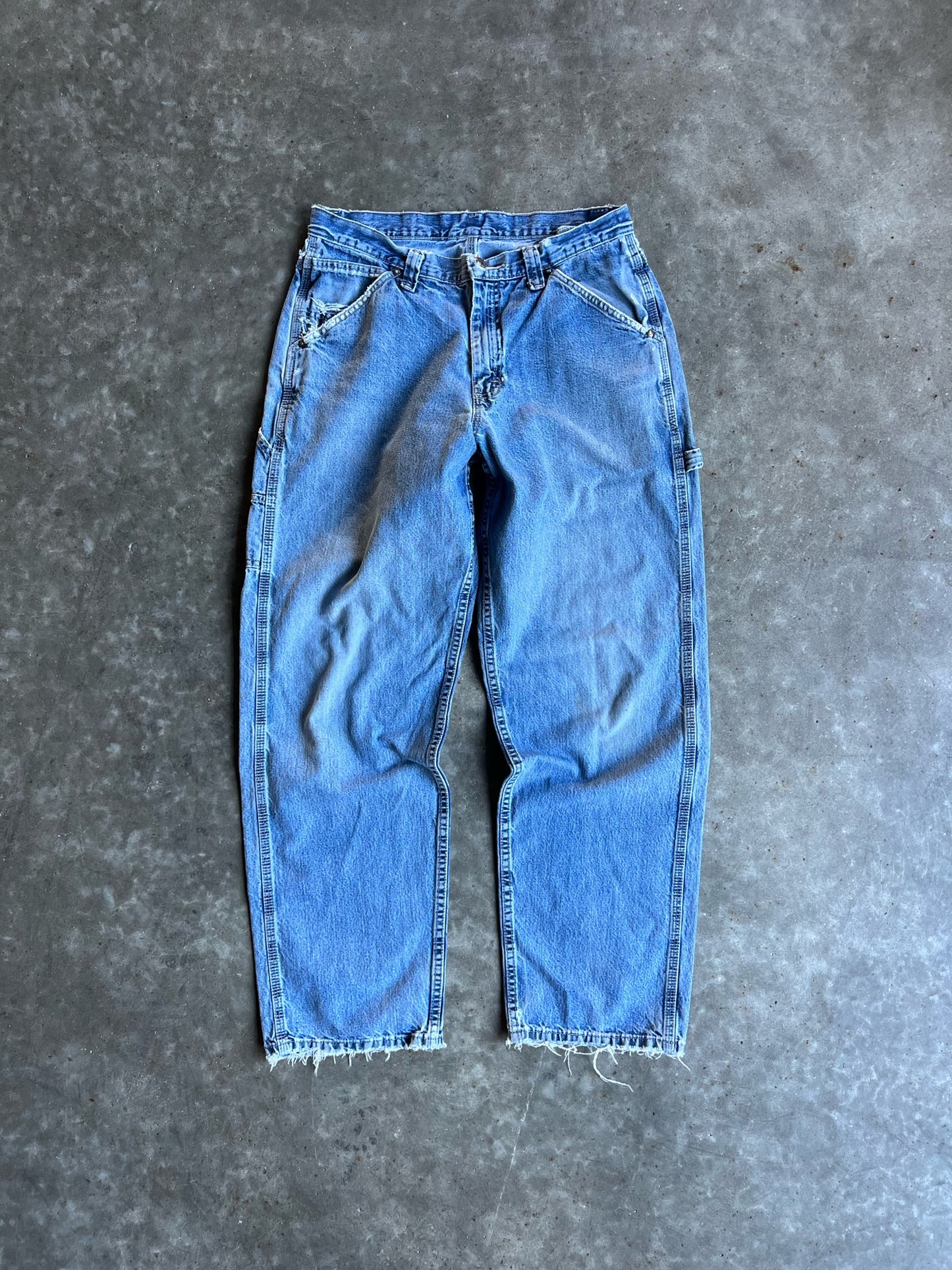 Vintage Light Wash Lee Dungarees Carpenter Pants - 33