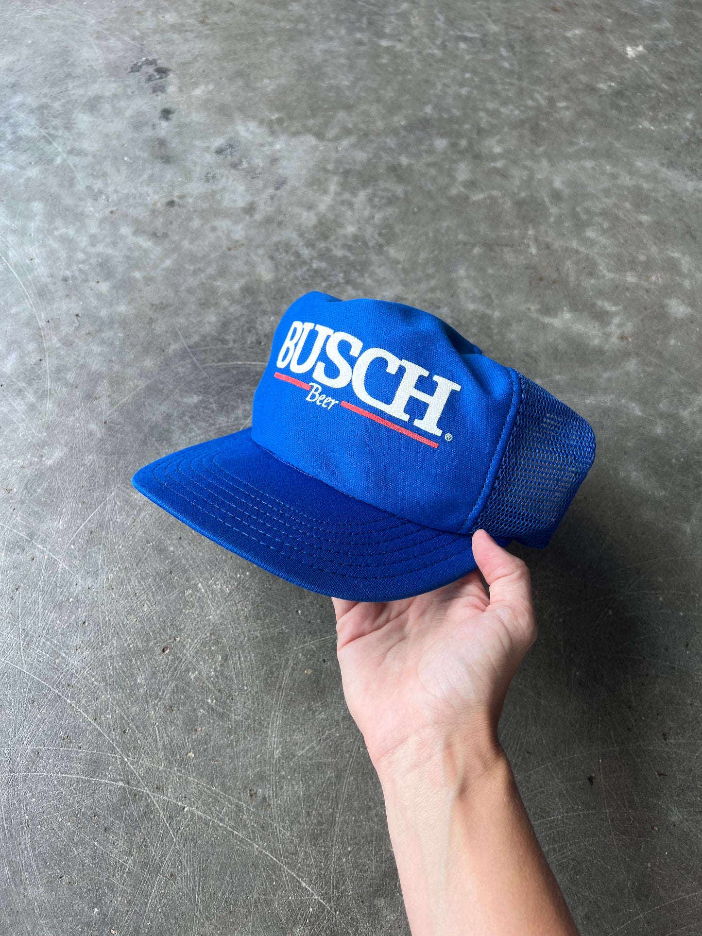 Vintage Busch Beer Snapback Hat