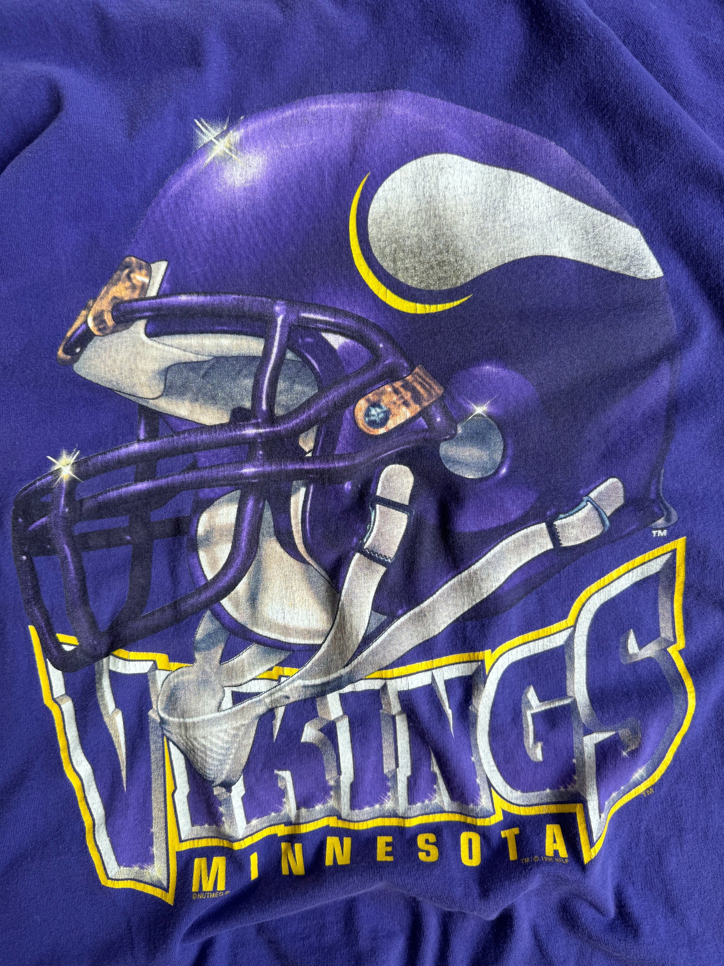 Vintage Minnesota Vikings Helmet Shirt - XL