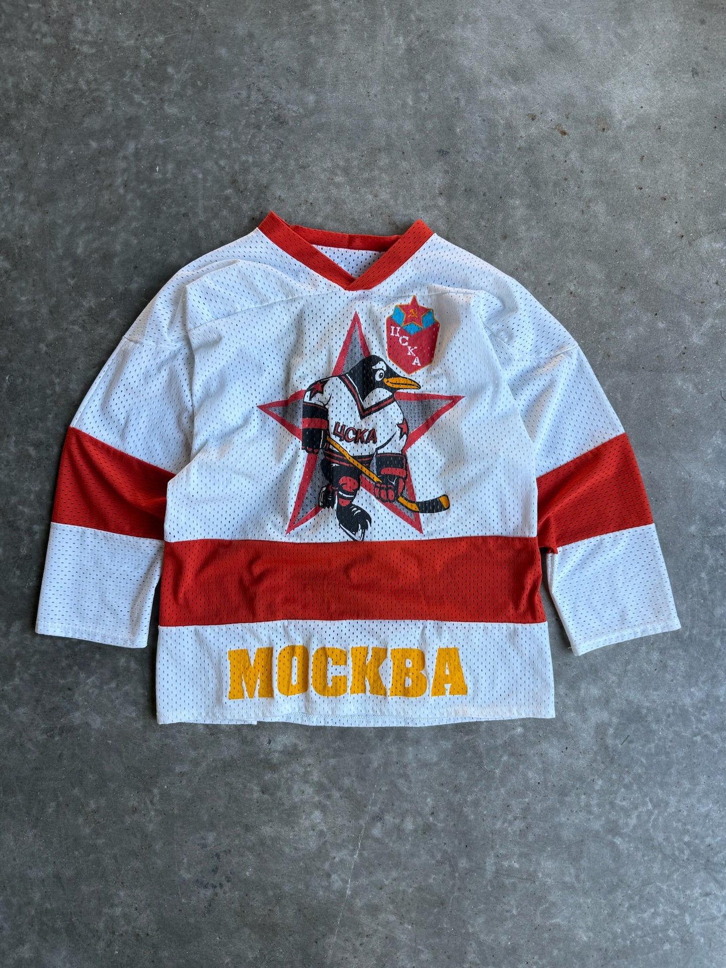 Vintage Mockba Penguins Hockey Jersey - XL