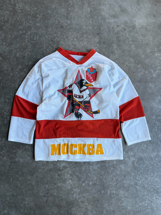 Vintage Mockba Penguins Hockey Jersey - XL