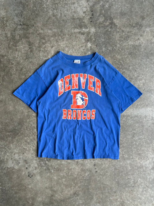 Vintage Blue Denver Broncos Tee - XL