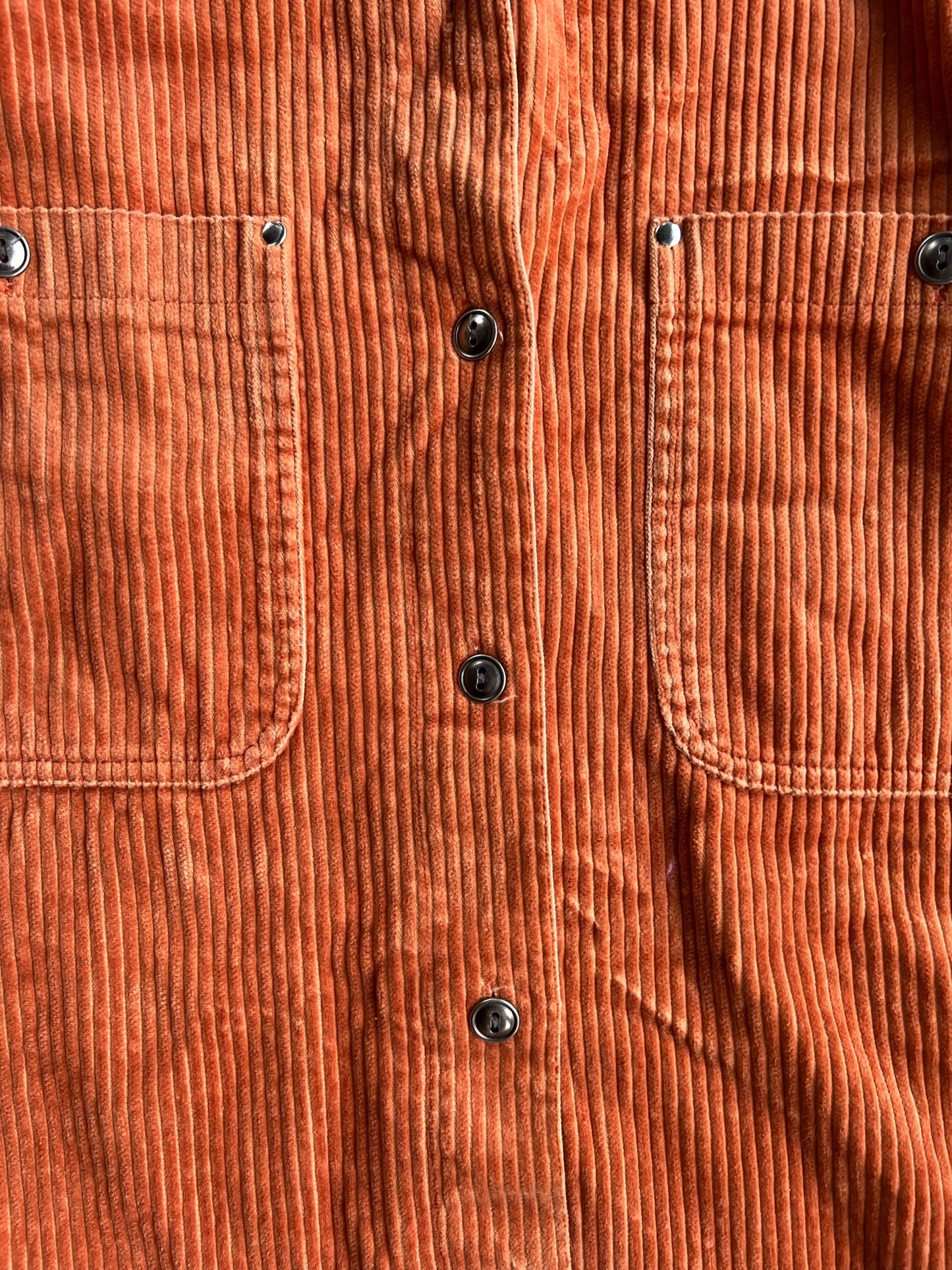 Vintage Burnt Orange Corduroy Button Up - L