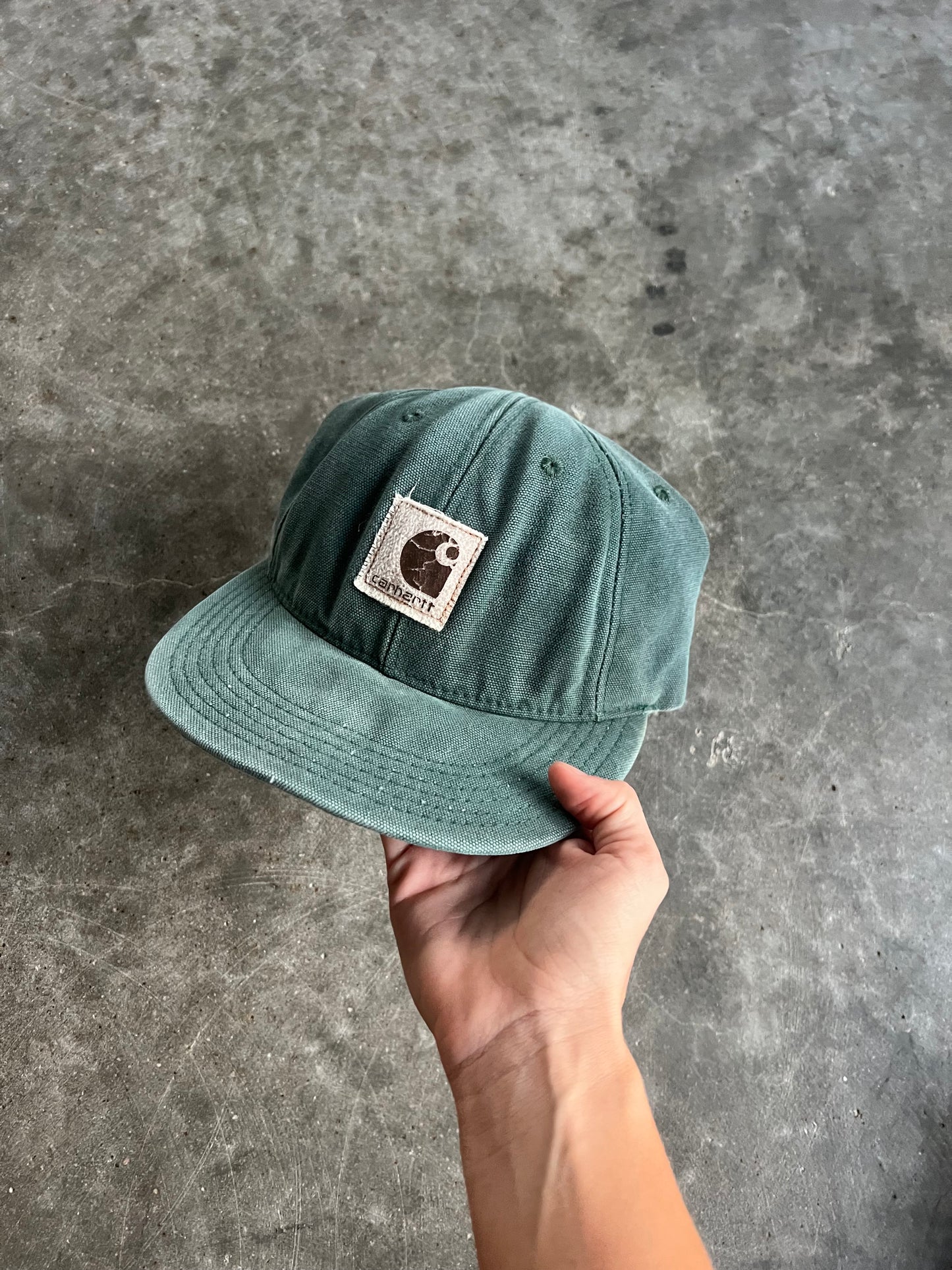 Vintage Green Carhartt SnapBack Hat