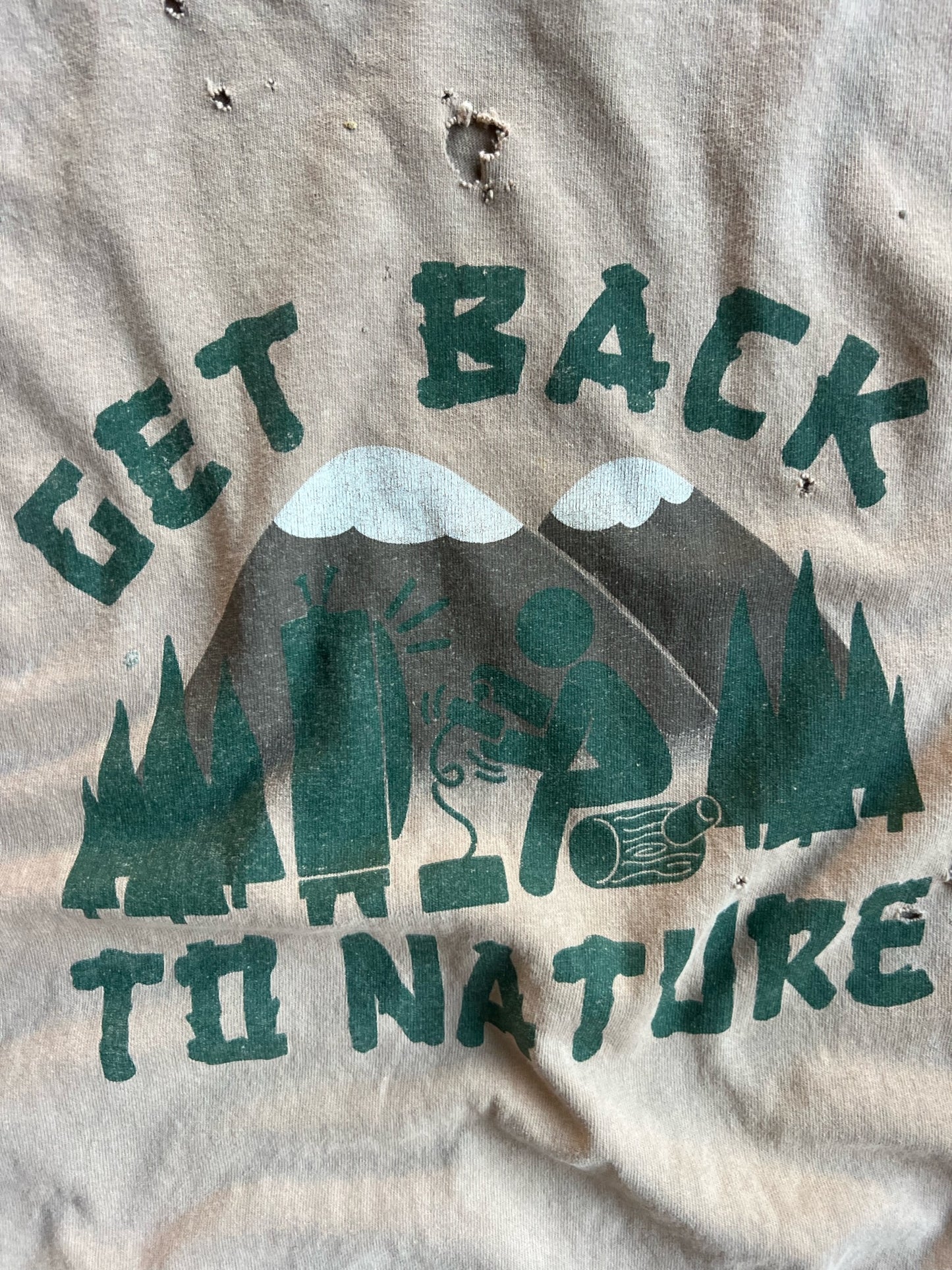 Vintage Get Back To Nature Shirt - XL