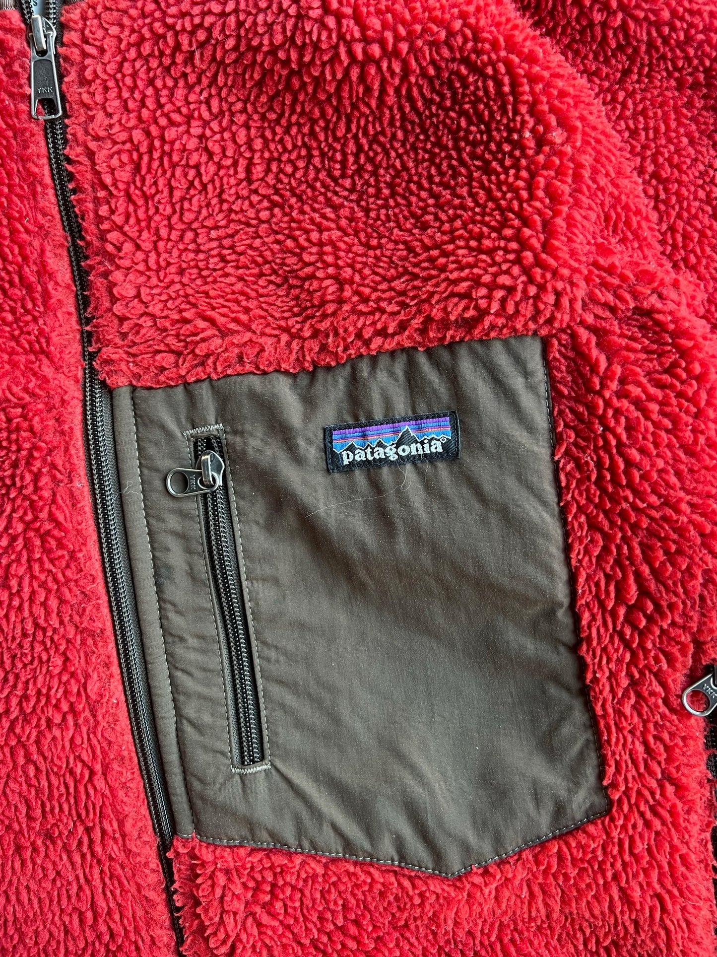 Vintage Red Fleece Patagonia Zip Up - S