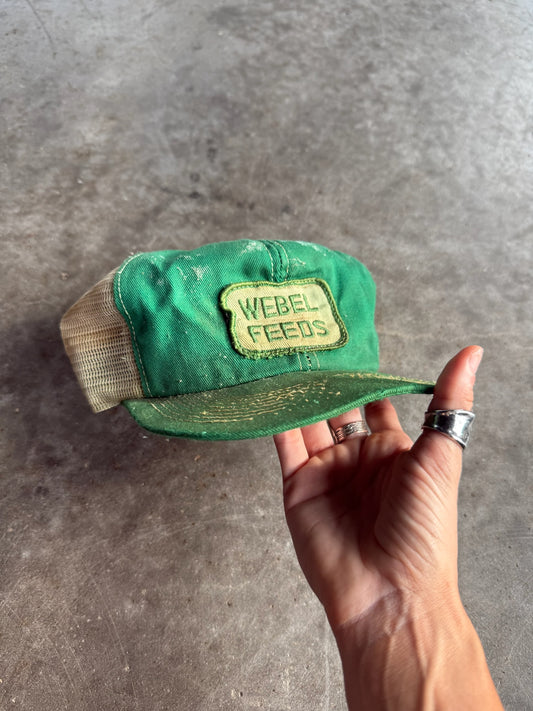 Vintage Distressed Webel Feeds Snapback Hat