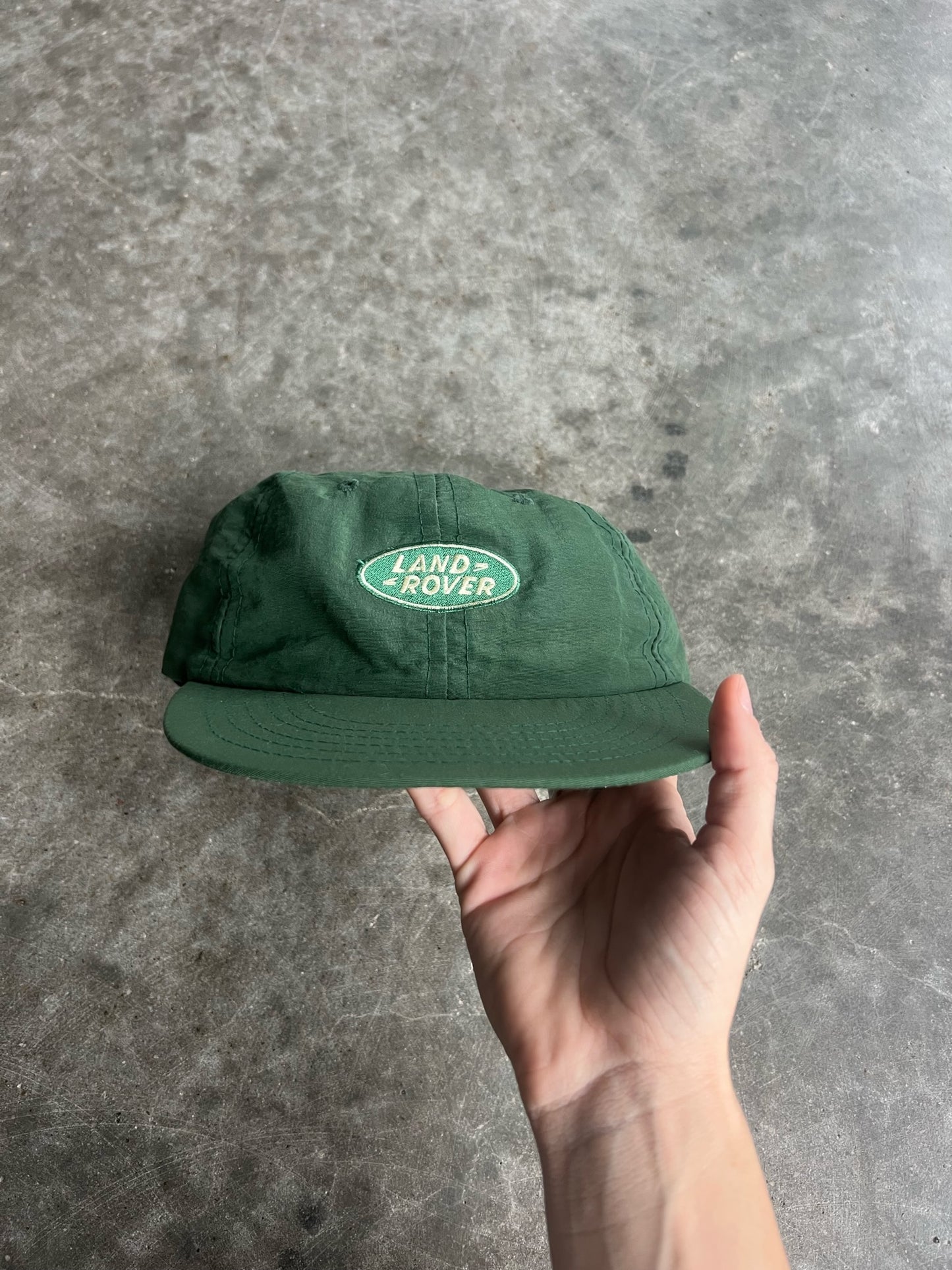 Vintage Green Land Rover Strapback Hat