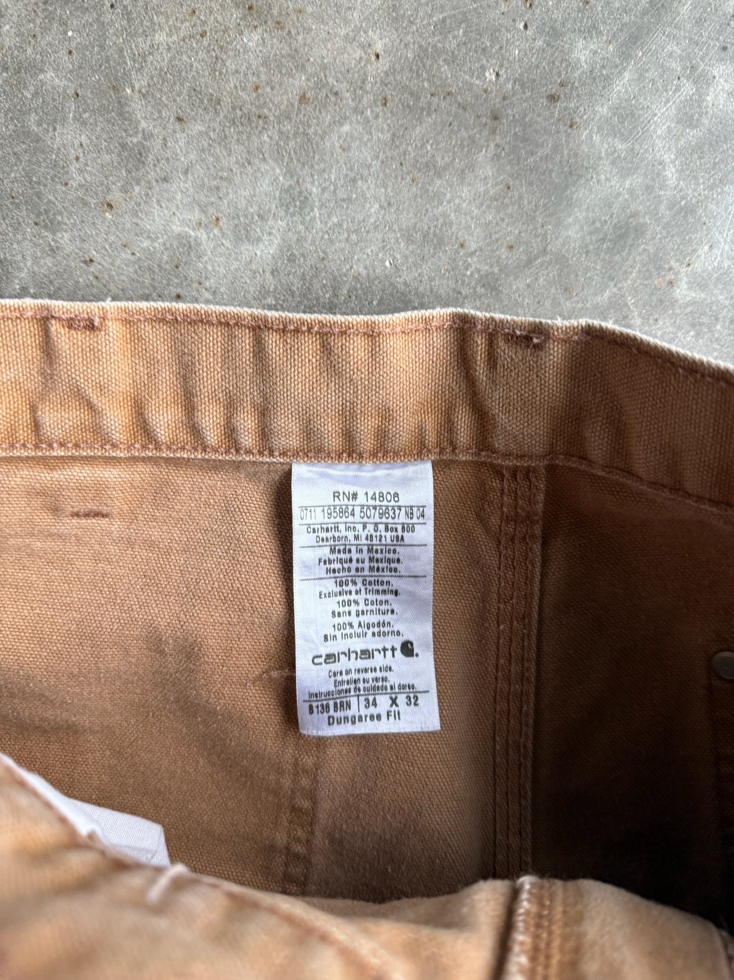 Vintage Tan Carhartt Double Knee Pants - 31