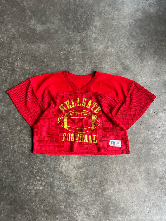 Vintage Red Mesh Hellgate Football Russell Jersey - XL