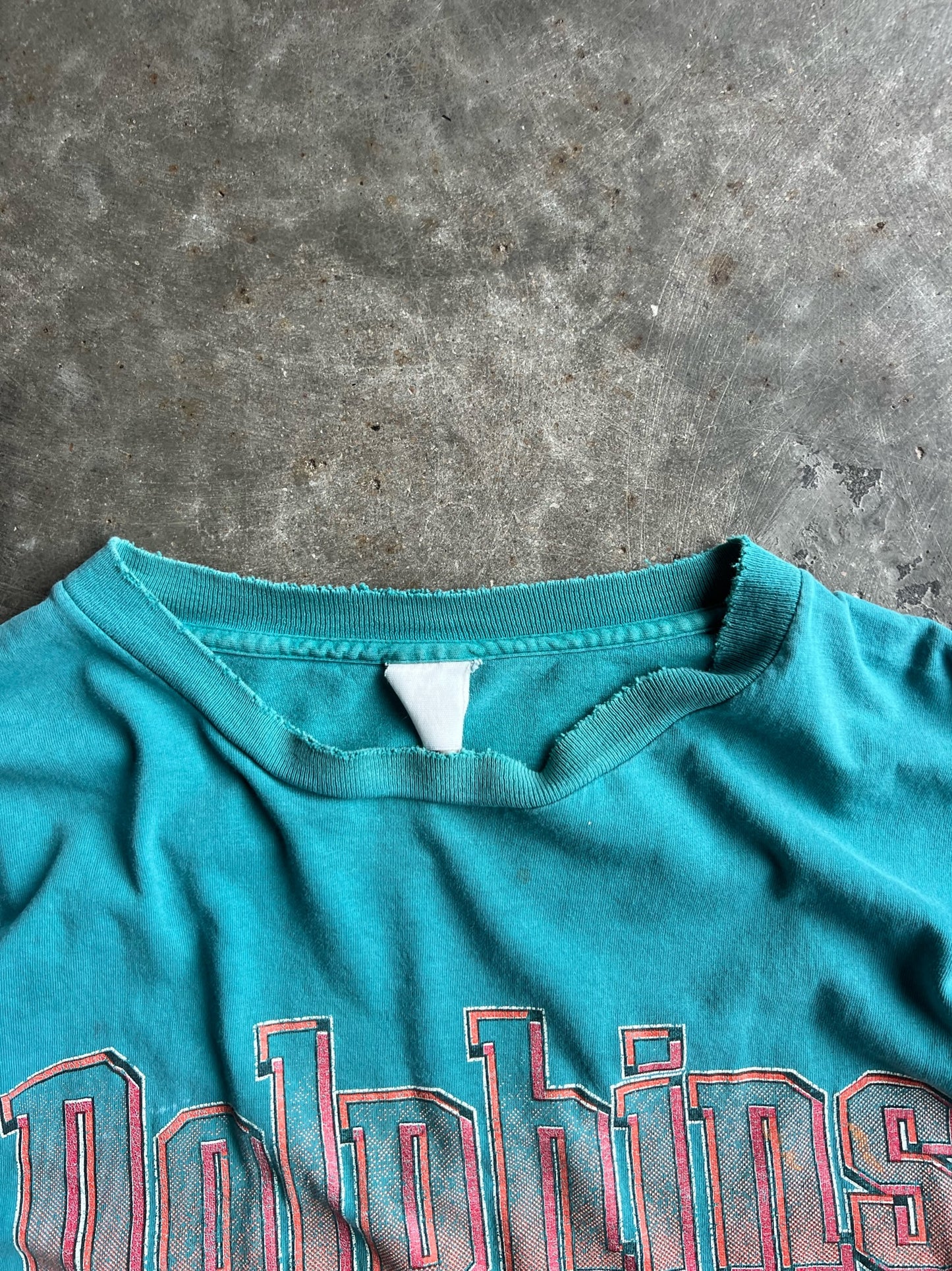 Vintage Teal Miami Dolphins Shirt - XXL