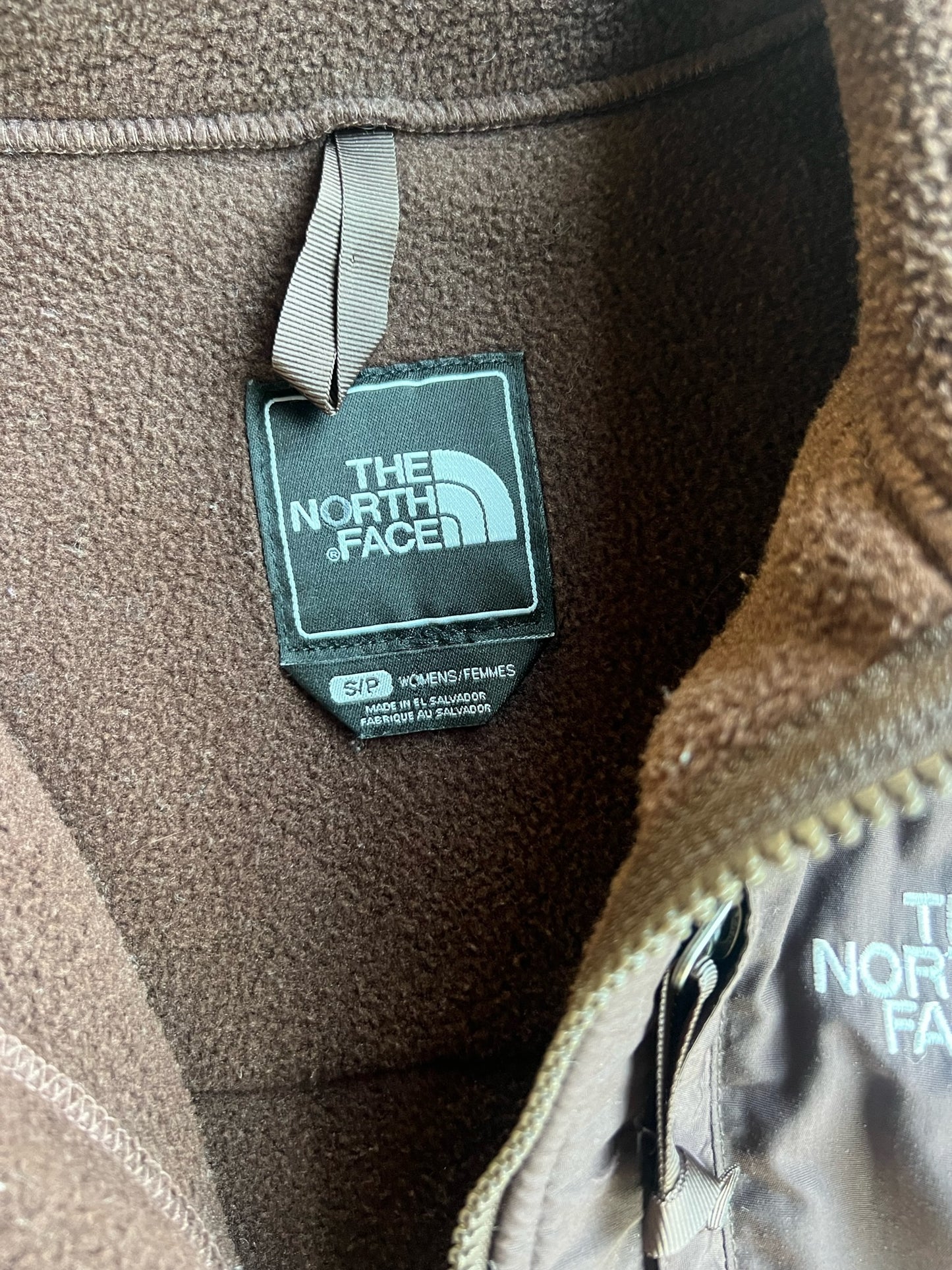 Vintage Brown Fleece North Face Zip Up - S