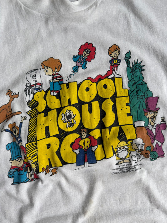 Vintage Single Stitch School House Rock Distressed Tee - S