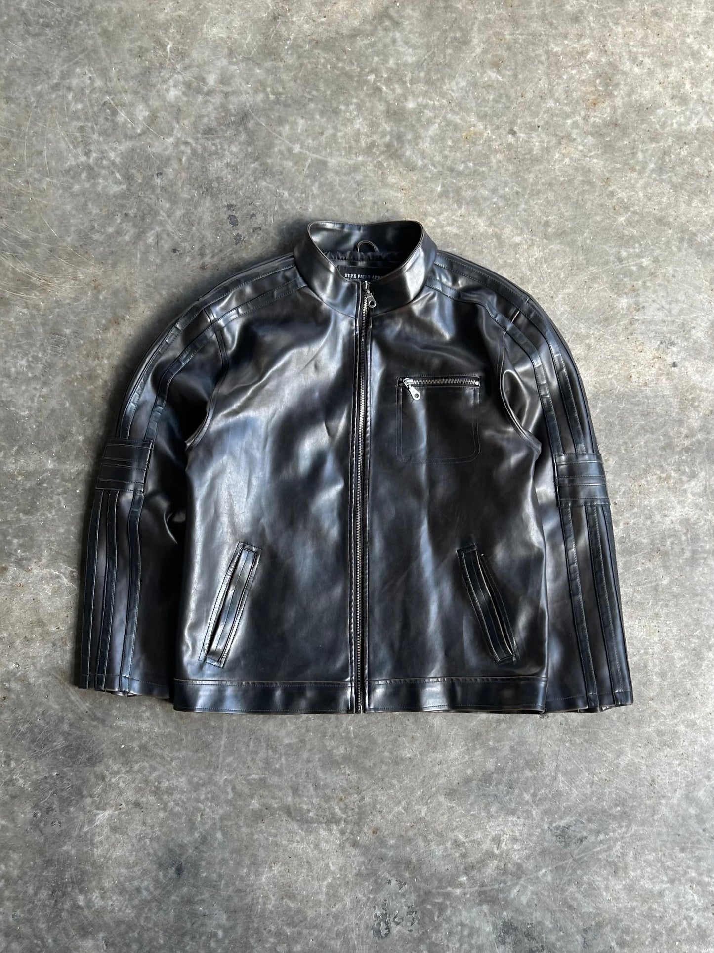 Vintage Machine Leather Jacket - L