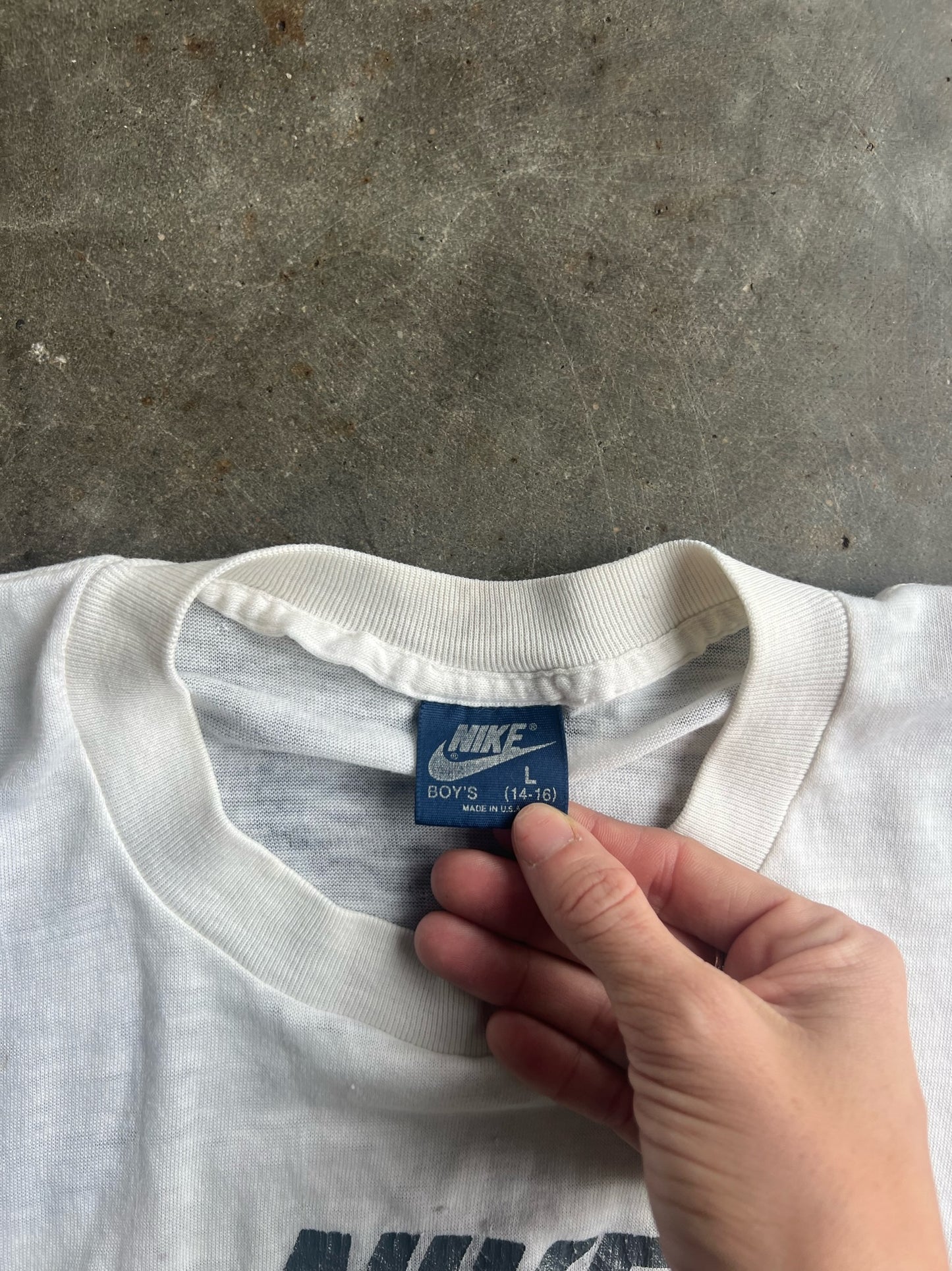 Vintage White Nike Shirt - S