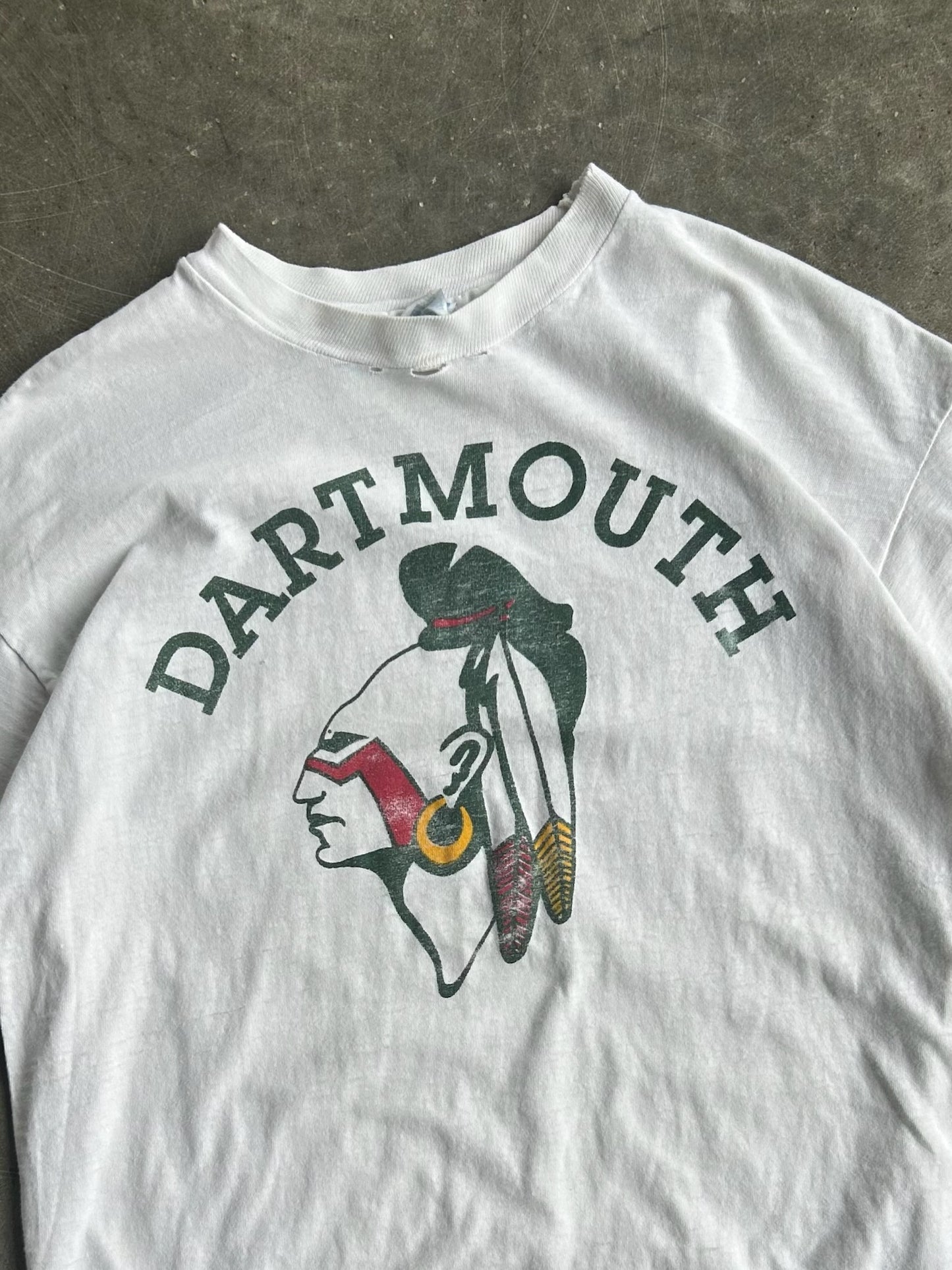 Vintage White Dartmouth Tee - XL