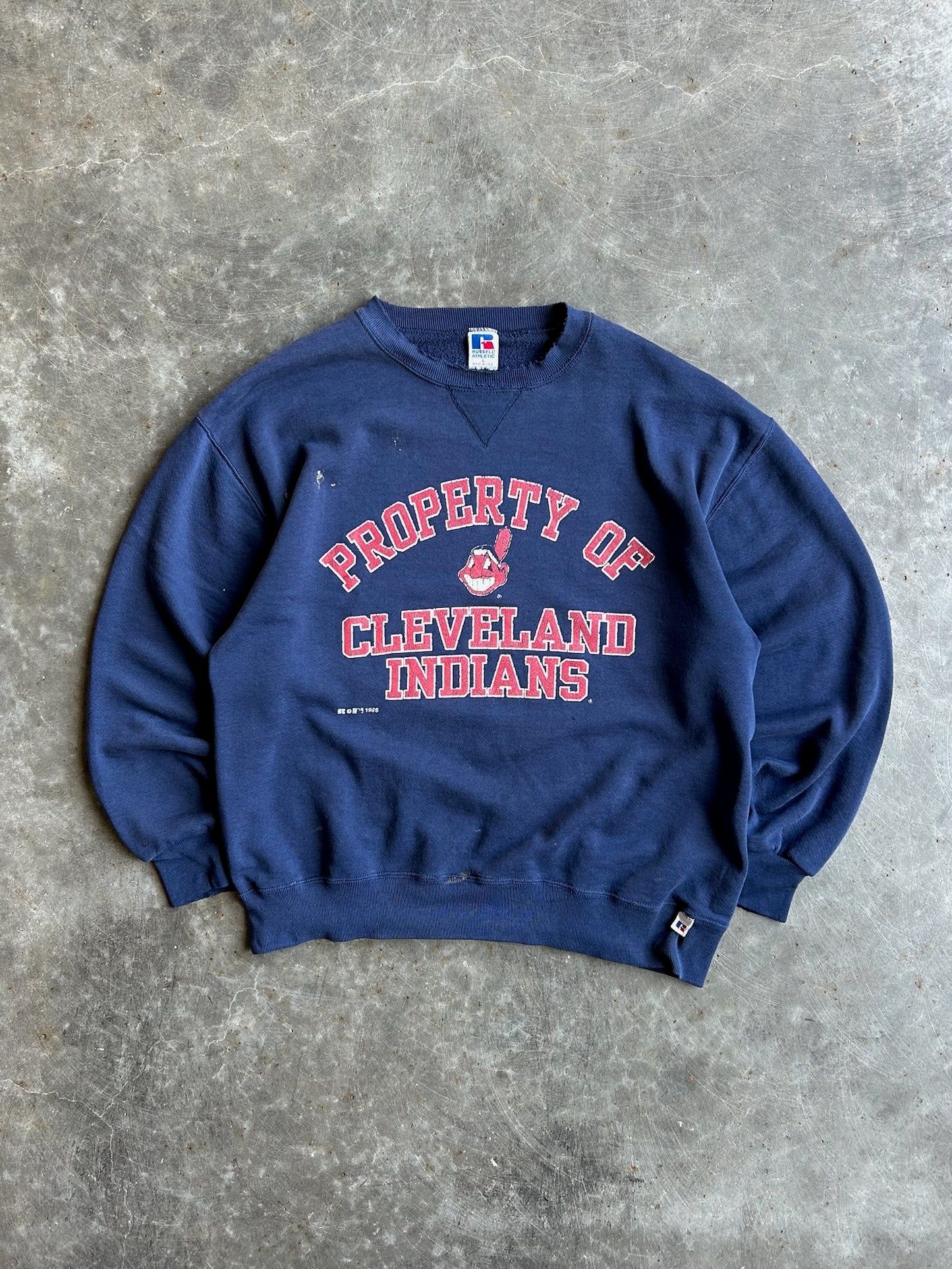 Vintage Cleveland Indians Crew - L