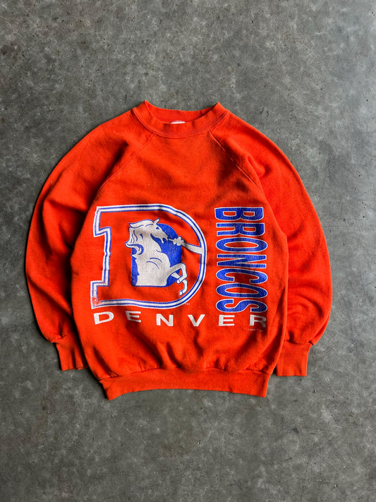 Vintage Orange Denver Broncos Crew - S