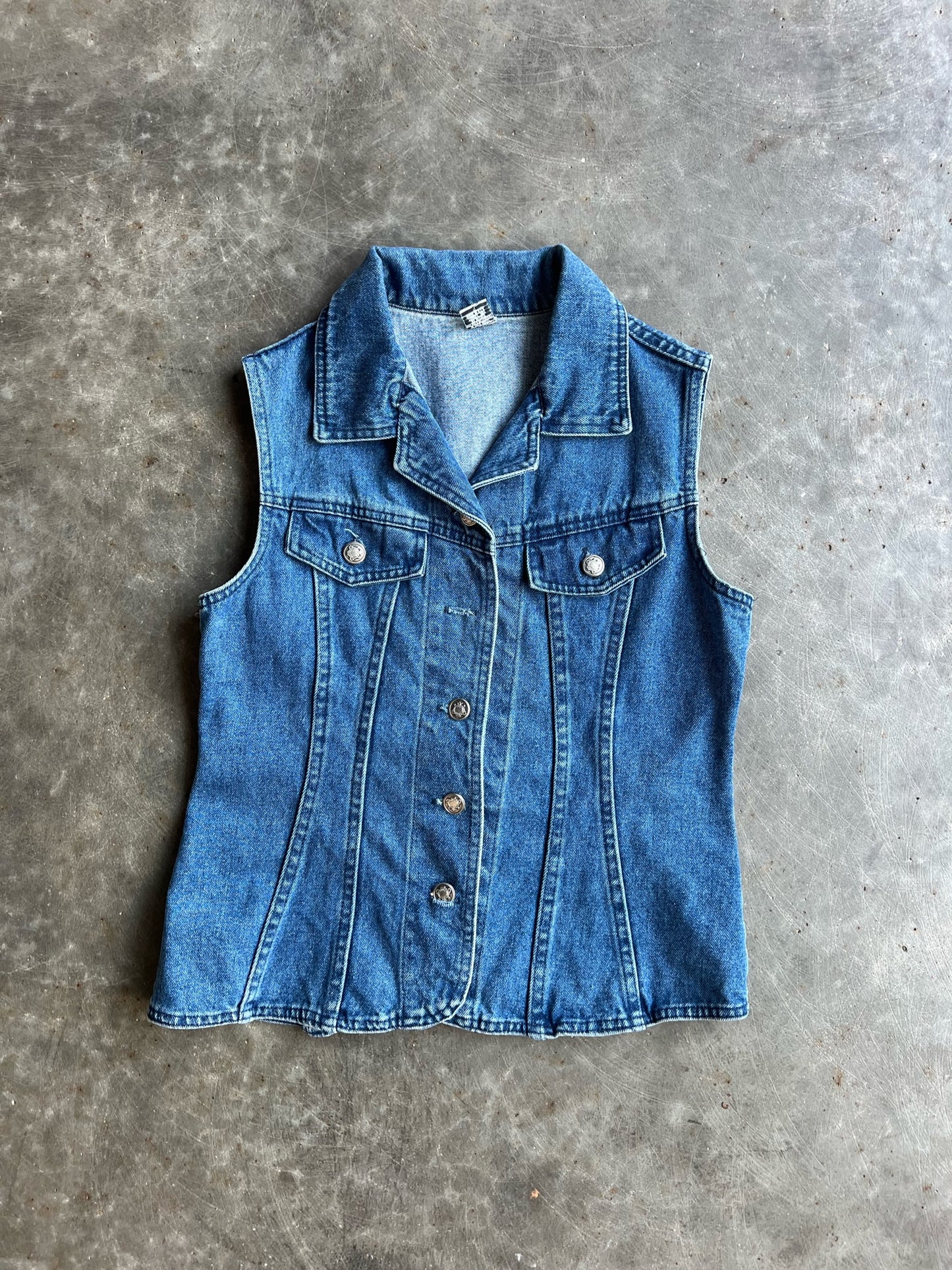 Vintage Denim Vest - S