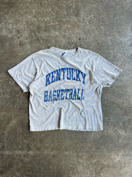 Vintage Grey Kentucky Basketball Champion Shirt - XL