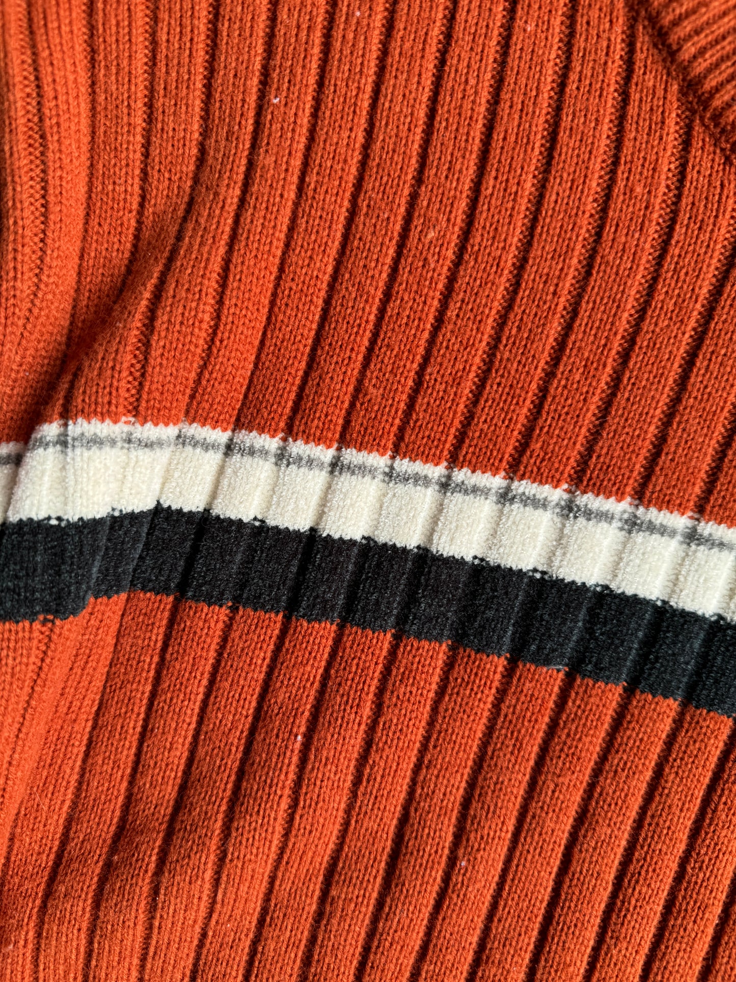 Vintage Sonoma Orange Stripe Sweater - L