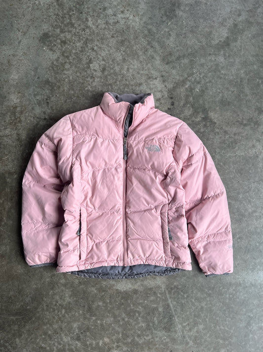 Vintage Baby Pink North Face Puffer Jacket - M