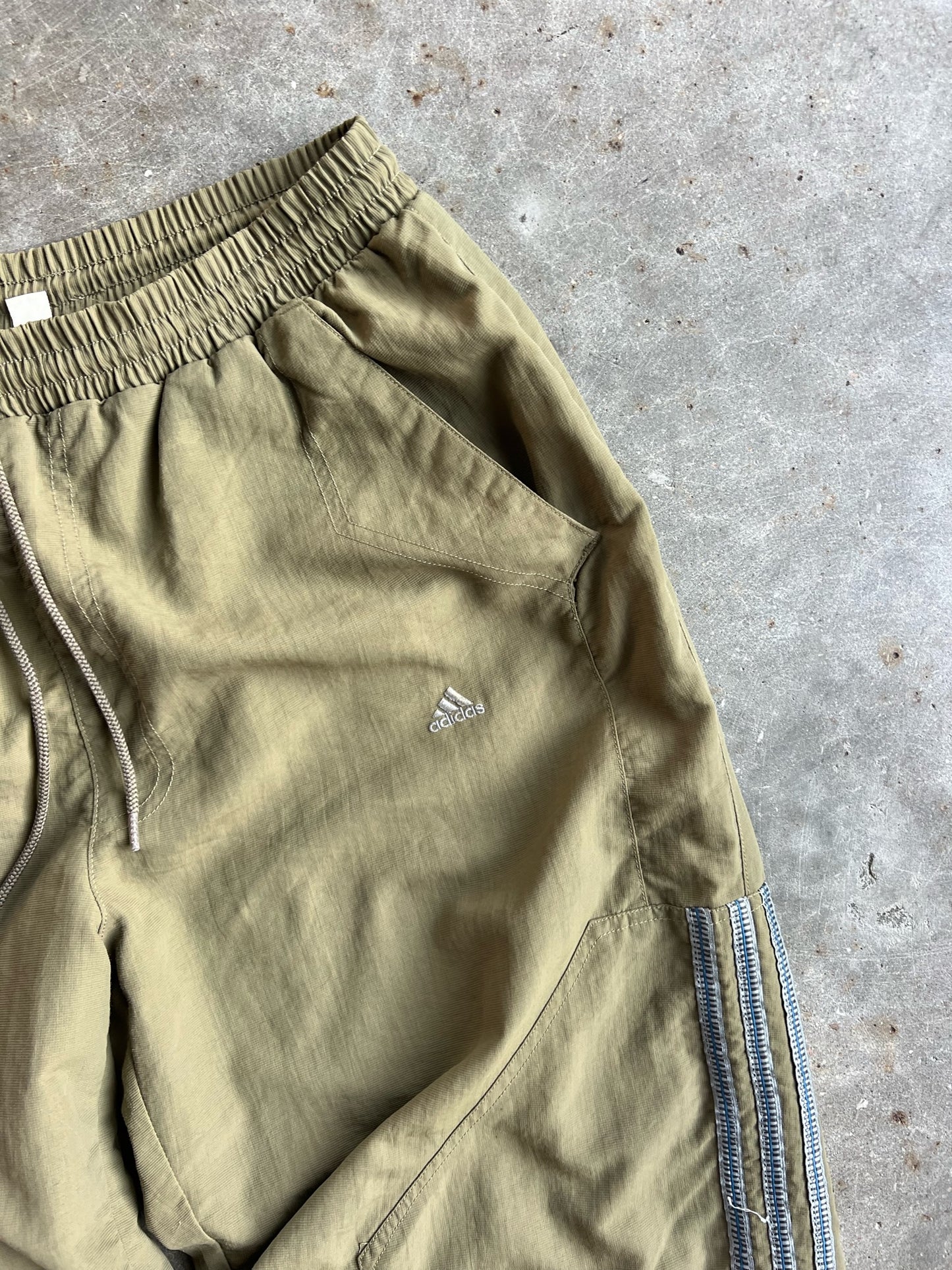 Vintage Olive Adidas Track Pants - S