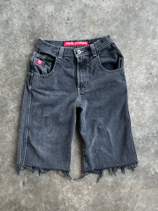 Vintage JNCO Black Denim Shorts - 27