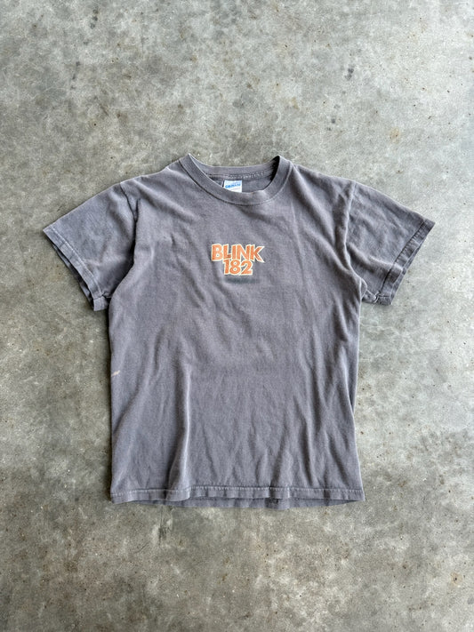 Vintage Faded Grey Blink 182 Graphic Tee - S
