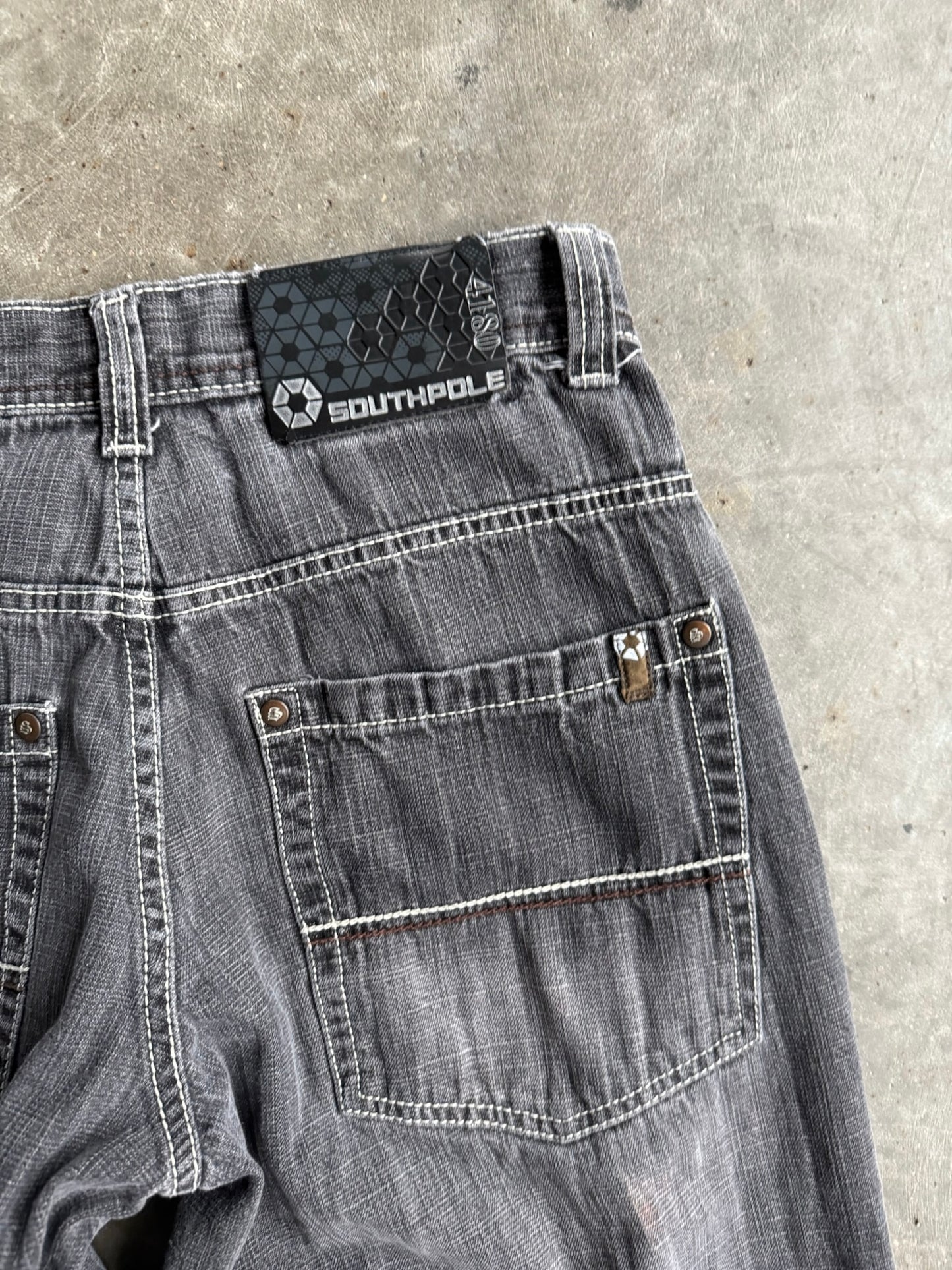 Vintage Faded Black South Pole Denim Pants - 30