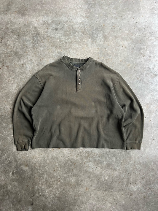 Vintage Dark Green Lee Thermal -  XL