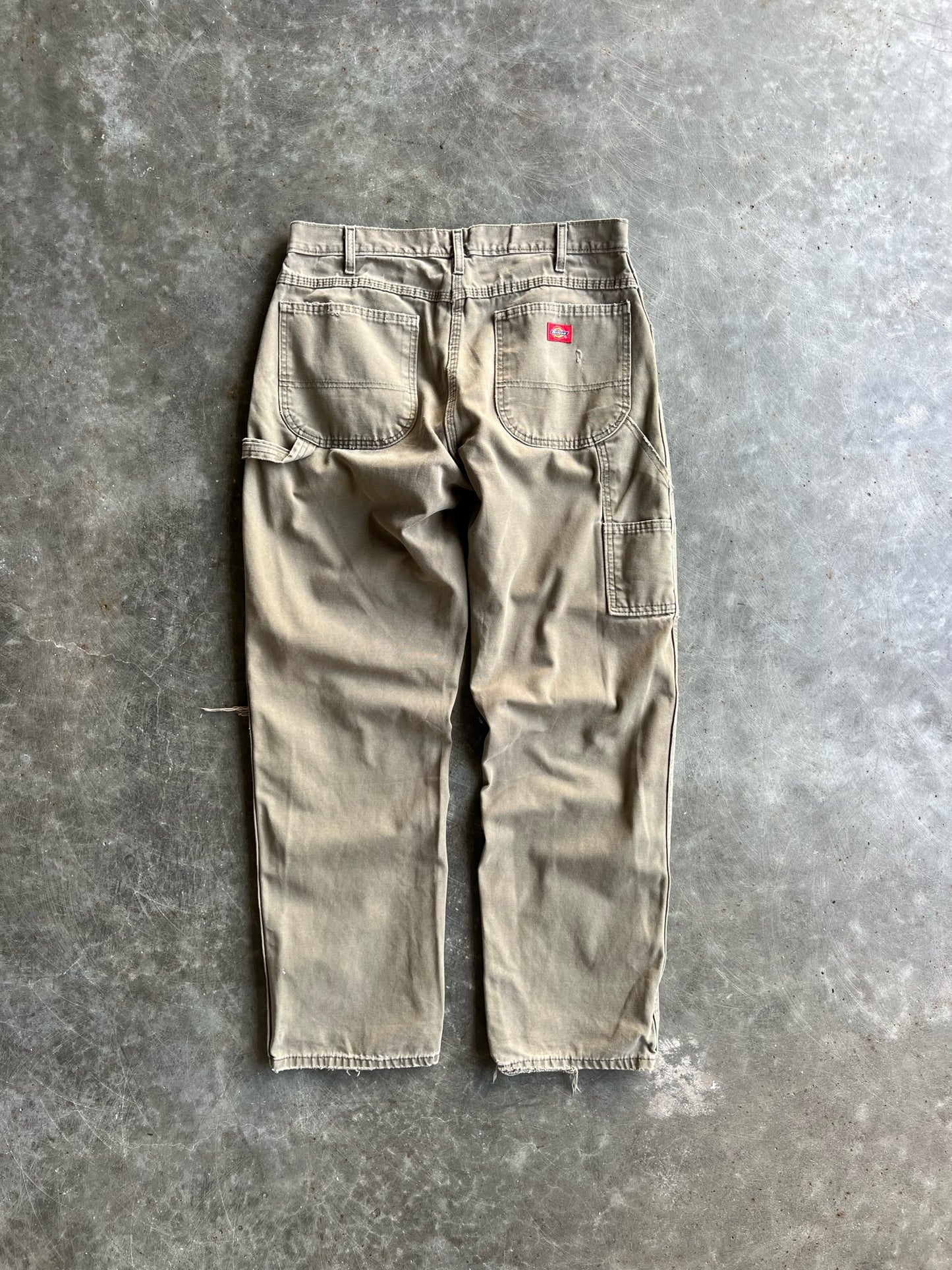 Vintage Distressed Green Dickies Carpenter Pants - 34