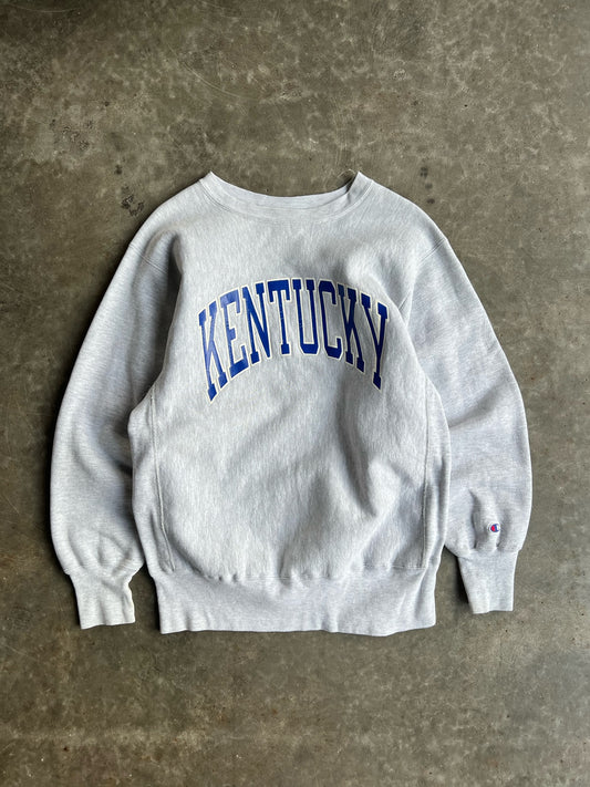 Vintage Grey University Of Kentucky Crew - L